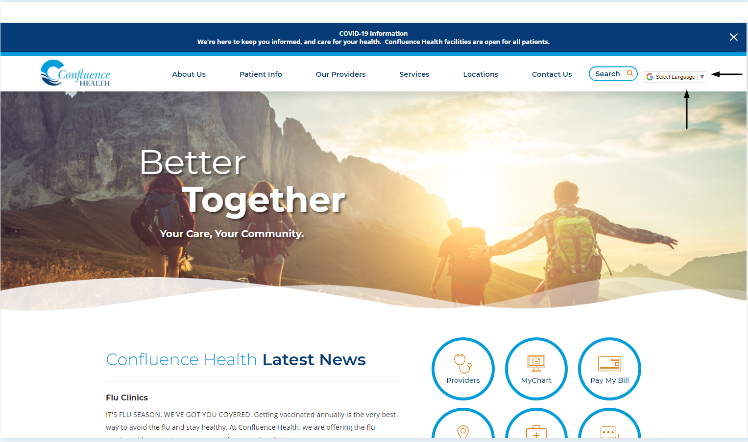 Confluence Health Safe High-quality Care With Compassion