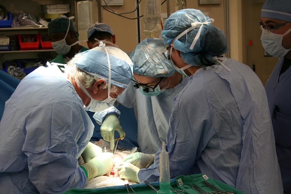 surgeons operating 